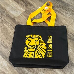 NWT Disney The Lion King Black and Gold Tote Bag